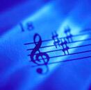 Partitura musical de una clase de música